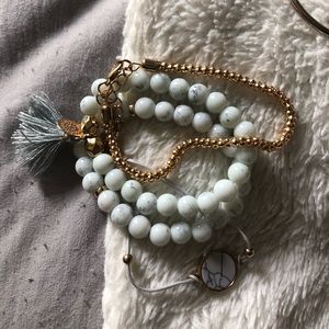 Marble bracelet set